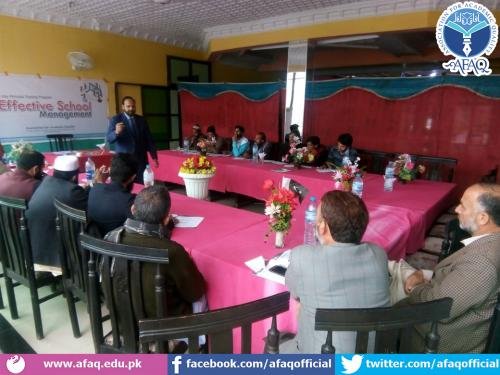 2-day ESM Workshop for the schools of Upper Swat in Fiza Gut Hotel